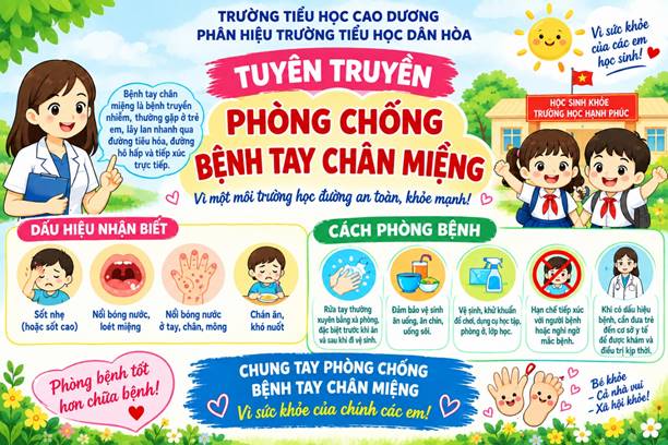 BÀI TUYÊN TRUYỀN PHÒNG, CHỐNG BỆNH TAY CHÂN MIỆNG