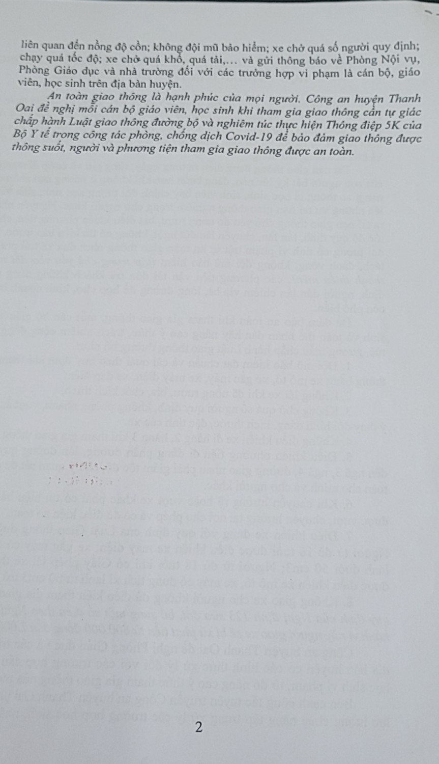 tuyên truyền luật giao thông đường bộ